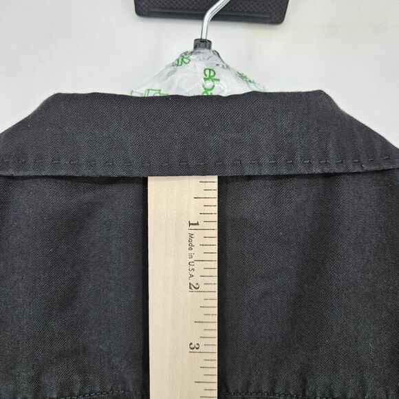 Trient Shirt Mens Large Tencel Camp Button Up Guitar Embroidery Luxury Apparel - Picture 6 of 11